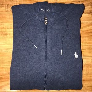 Polo Ralph Lauren Navy Blue Full Zip Hoodie